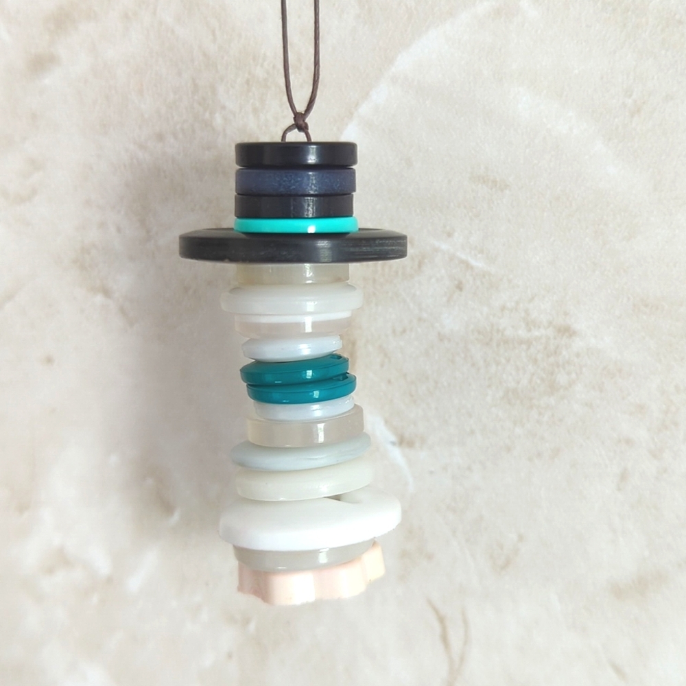 Handmade Snowman Christmas Tree Ornament for holiday and winter season decor❄️☃️